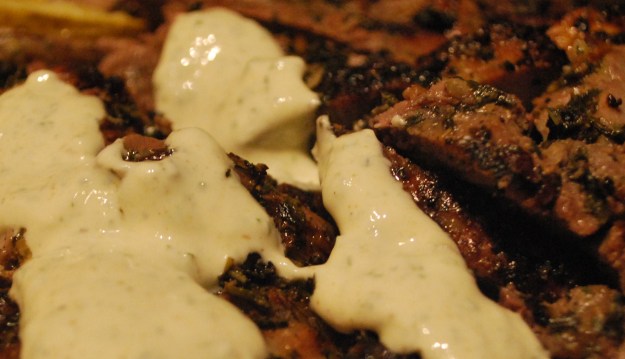 Butterflied Lamb Yoghurt Dressing | Gather and Graze