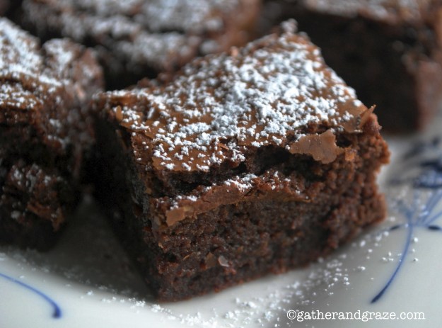Chocolate Hazelnut Brownies, Gather and Graze