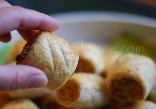 Chicken and Vegetable Sausage Rolls, Gather and Graze