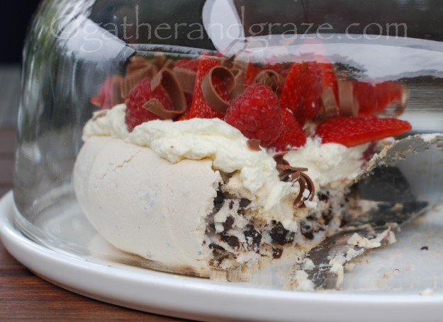 Chocolate-Chip Pavlova, Gather and Graze