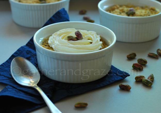 Persian Apple Crumble with Rosewater Cream| Gather and Graze