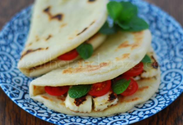 Zaatar Haloumi Man'oushe | Gather and Graze