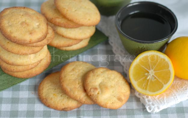 Lemon White Chocolate Cookies | Gather and Graze