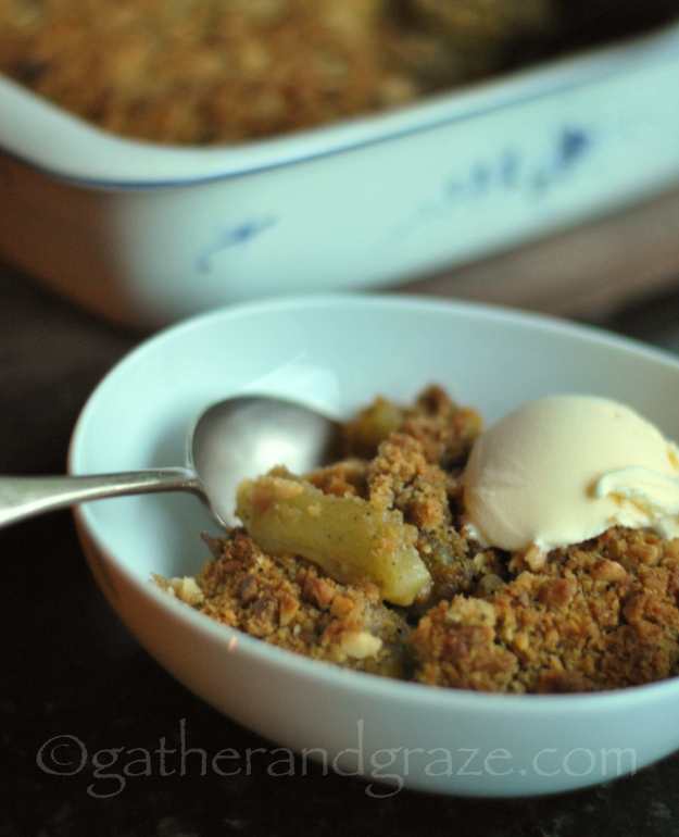 Australian Apple Crumble with Lemon Myrtle and Wattleseeds | Recipe | Gather and Graze