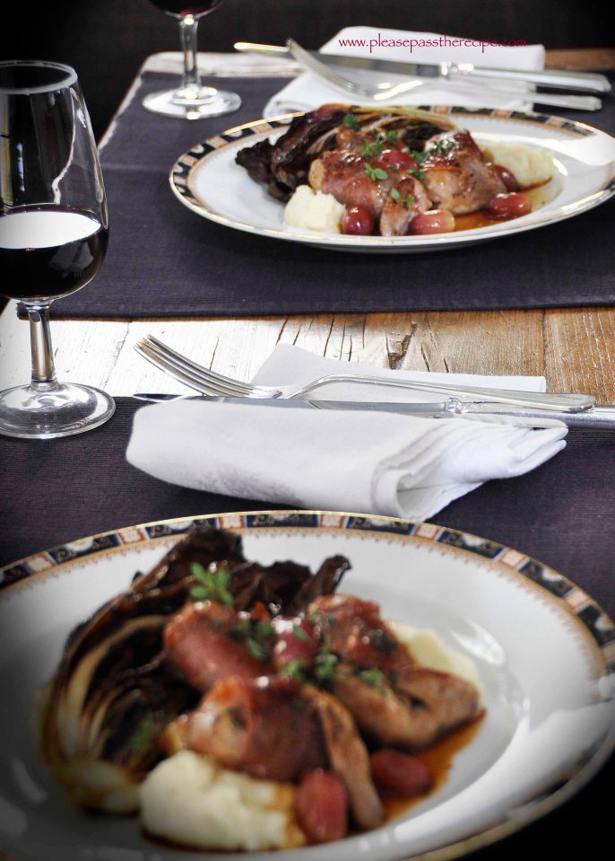 Pan Fried Quail with Vincotto Glazed Grapes | The Dinner Party Collective