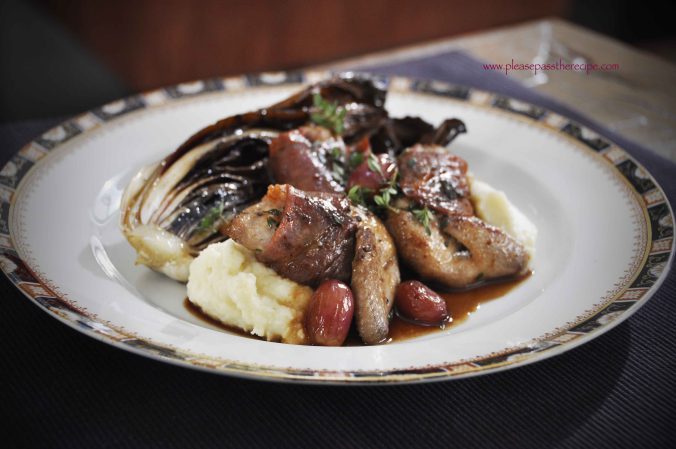 Pan Fried Quail with Vincotto Glazed Grapes | The Dinner Party Collective