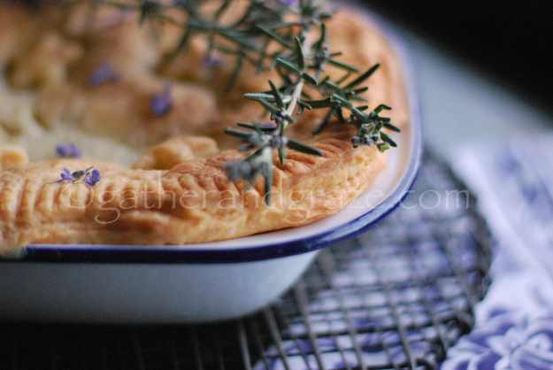 Beef, Rosemary and Red Wine Pie with Rough Puff Pastry | Gather and Graze